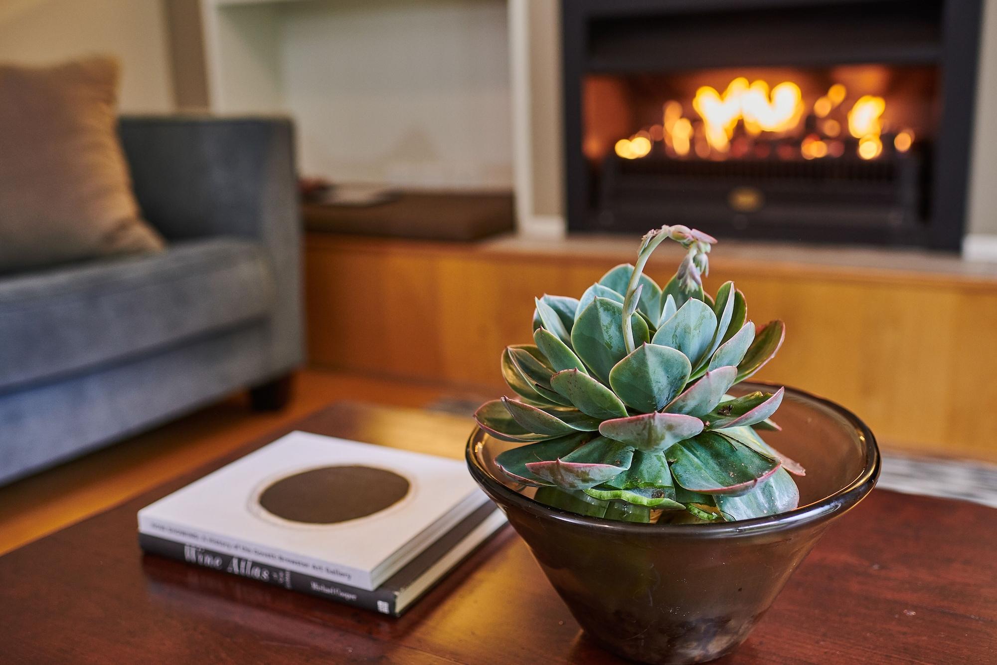 מרטינבורו Parehua Resort מראה חיצוני תמונה A fireplace in a home